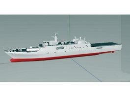 Type 071 Amphibious Transport Dock 3d model preview
