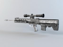 QBU-88 Sniper Rifle 3d model preview