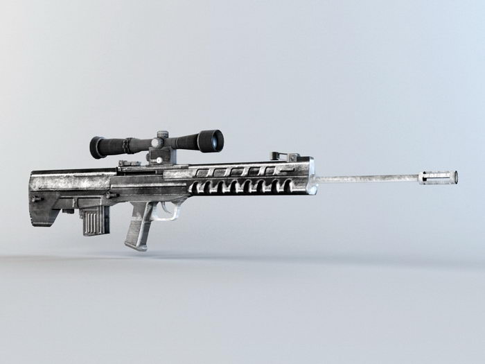 QBU-88 Sniper Rifle 3d rendering