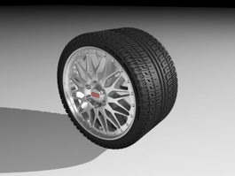 BBS Wheel 3d model preview