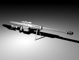 Barrett M99 Rifle 3d model preview