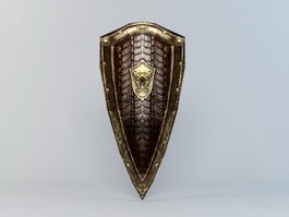 Gothic Shield 3d model preview