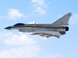 Chinese J-10 Fighter Aircraft 3d preview