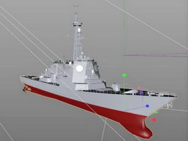 Kongō-class Destroyer 3d model preview