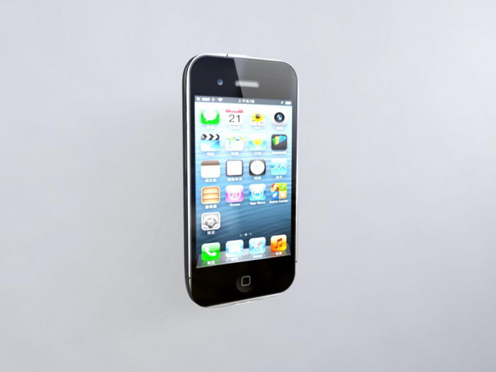 iPhone 5S Black 3d rendering