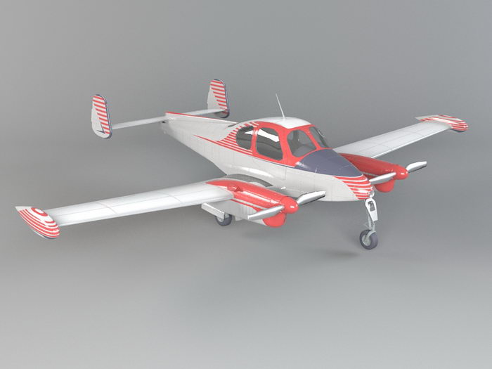 Small Airplane 3d rendering
