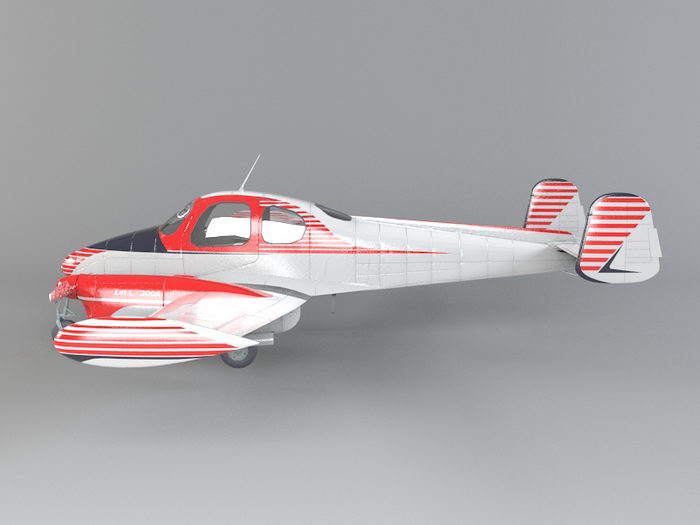 Small Airplane 3d rendering