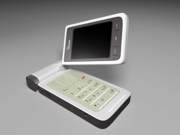 Nokia N93 Smartphone 3d rendering