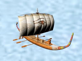 Ancient Egypt Ship 3d model preview