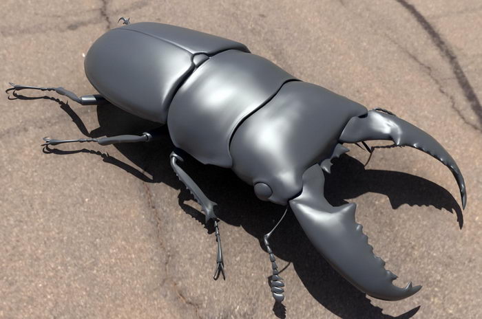 Stag Beetle 3d rendering
