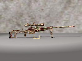 Heavy Sniper Rifle 3d model preview