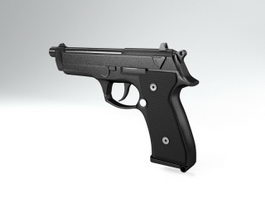 Semi-automatic Pistol 3d model preview
