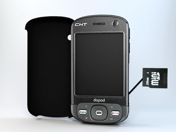 Dopod CHT9100 Smartphone 3d rendering