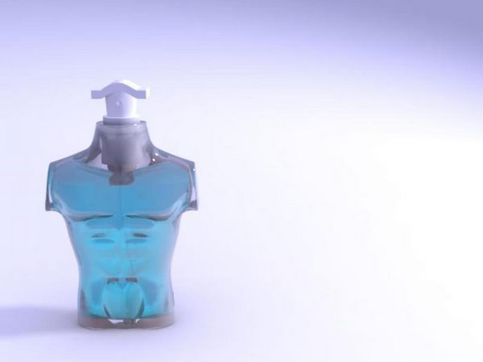 Man Fragrance 3d rendering