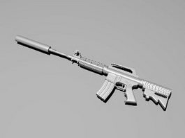 M4A1 with Silencer 3d model preview
