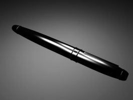 Black Pen 3d model preview