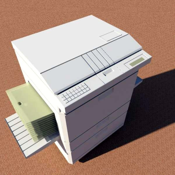 Photocopier Machine 3d rendering