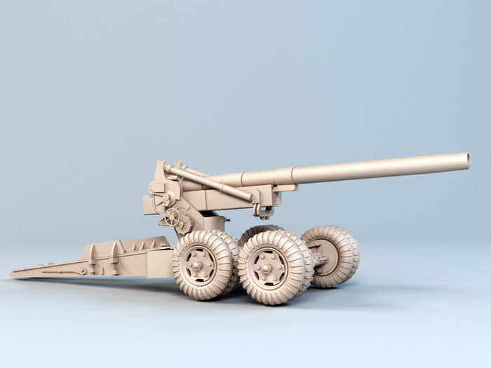 Field Artillery 3d rendering