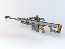 Anti Material Rifle 3d model preview