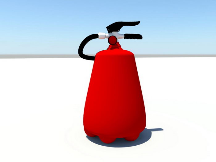 Fire Extinguisher 3d rendering