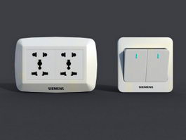 Light Switch & Socket 3d preview