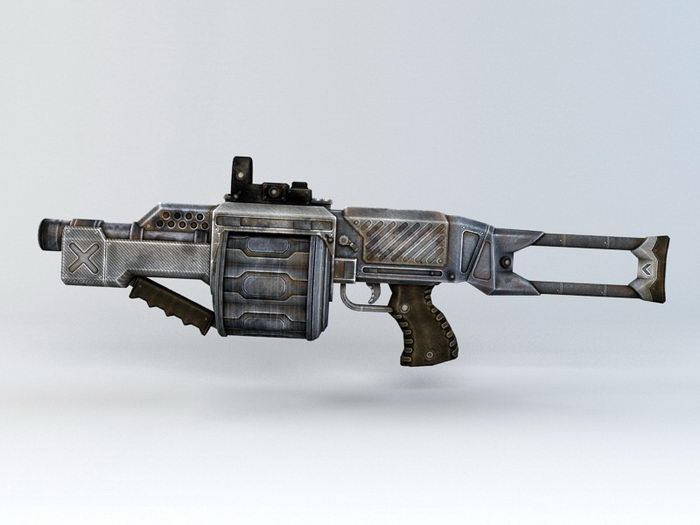 Grenade Launcher 3d rendering