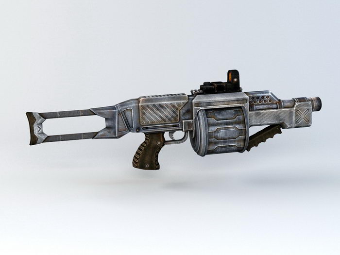 Grenade Launcher 3d rendering