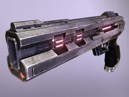Sci-Fi Energy Pistol 3d model preview
