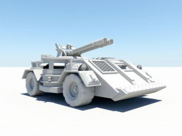 Armoured Fighting Vehicle 3d model preview