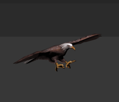 Eagle Gliding Animation 3d model - CadNav