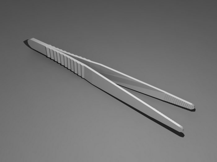 Medical Tweezers 3d rendering