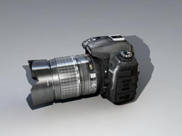 Nikon D7000 DSLR 3d model preview