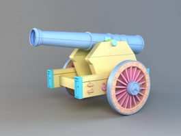 Pirate Ship Cannon 3d model preview