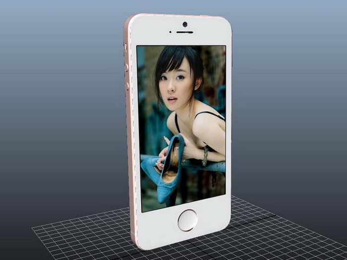 iPhone SE 3d rendering