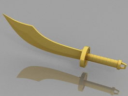 Chinese Broadsword Dao 3d model preview