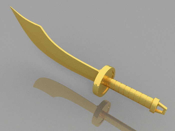 Chinese Broadsword Dao 3d rendering