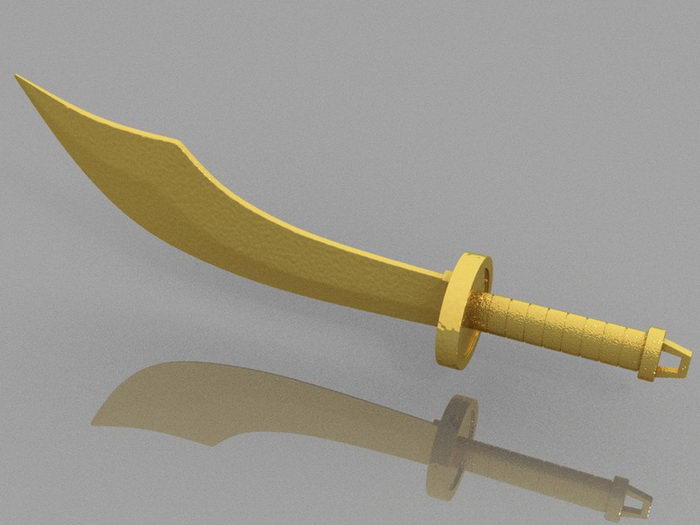Chinese Broadsword Dao 3d rendering