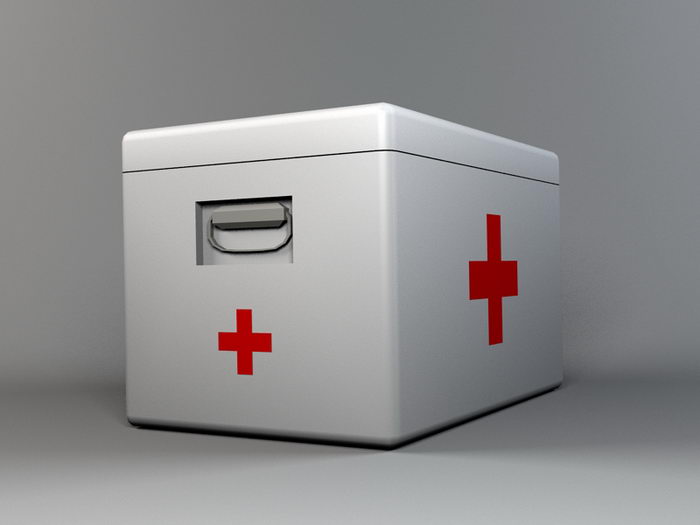 Medicine Box 3d rendering