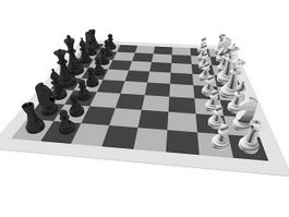 Chess Sets 3d model preview