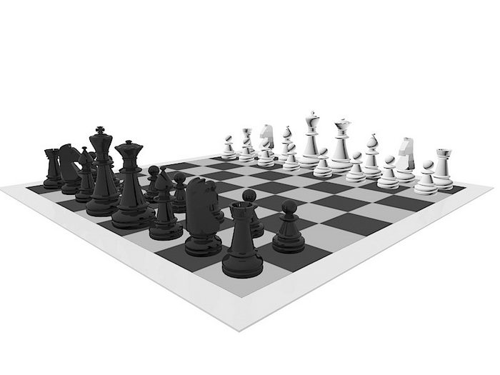 Chess Sets 3d rendering