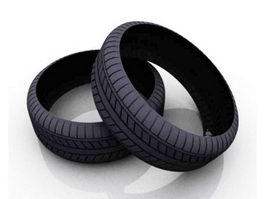 Motorcycle Tyre 3d model preview