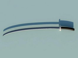 Katana Japanese Sword 3d model preview
