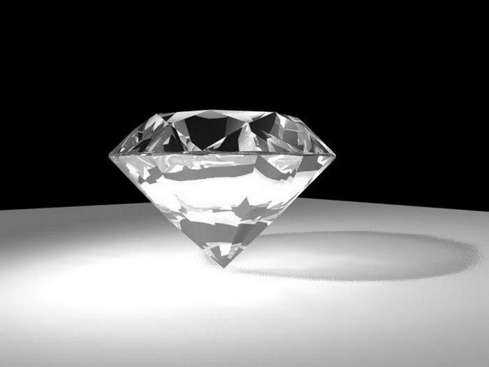 Bright Diamond 3d rendering