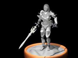 Female Warrior Art 3d preview