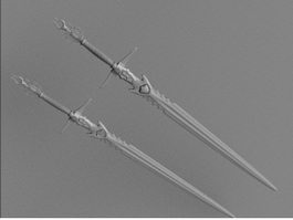 Toothed Sword 3d preview
