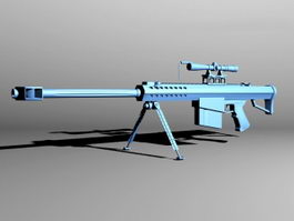 Barrett M82 Sniper System 3d model preview