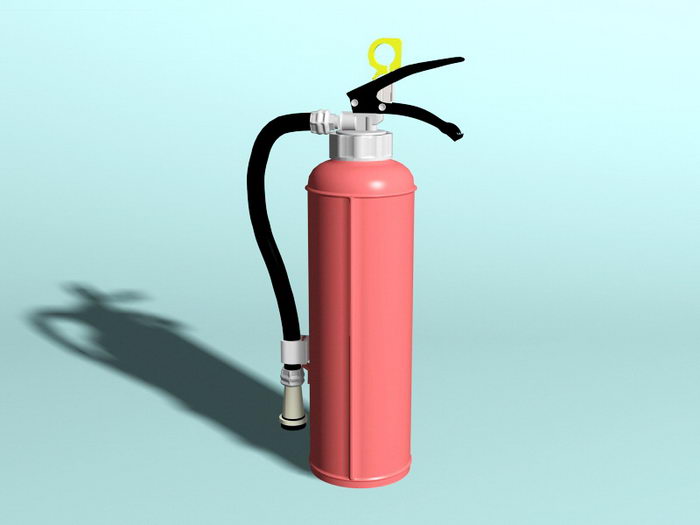 Dry Chemical Extinguisher 3d rendering