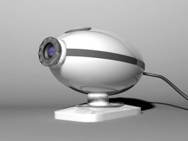 IP Security Camera 3d model preview