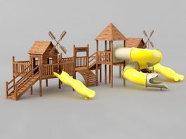 School Playground Equipment 3d preview