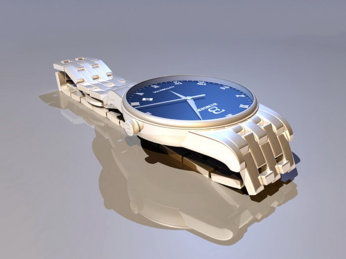 Binger Watch Blue 3d rendering